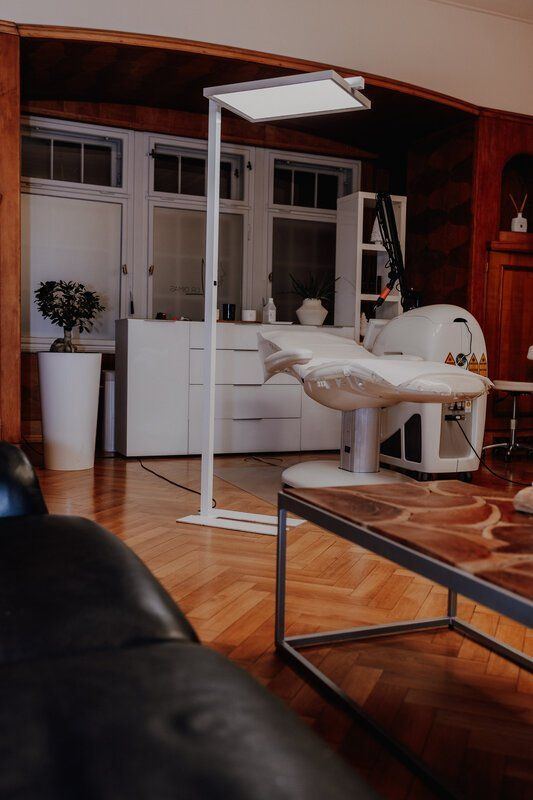 Treatment room at the Villa Hupfeld