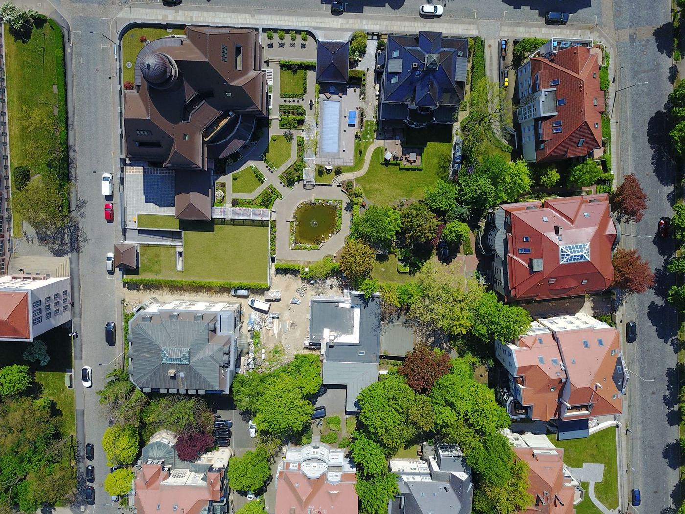 Villa Hupfeld from above